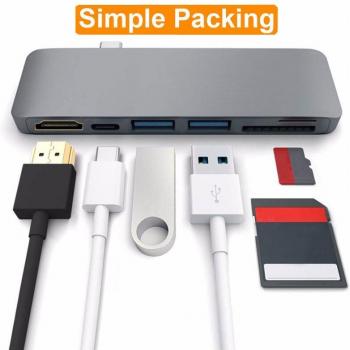 EASYA USB-C HDMI Adapter with PD and USB 3.0 for MacBook Pro/Air