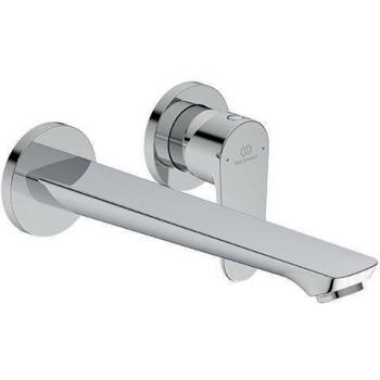 Cerafine o, Miscelatore monocomando per lavabo da parete, BD133AA, Cromato