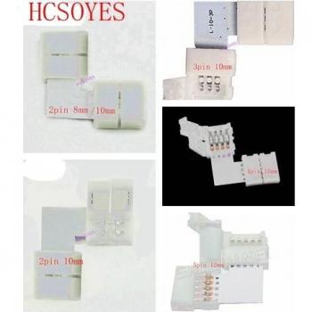 Conectores para LED en forma de L de 2 a 5 pines