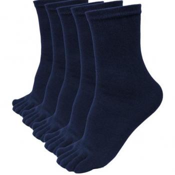 5 Pairs Men's Bamboo Fiber Five Finger Socks