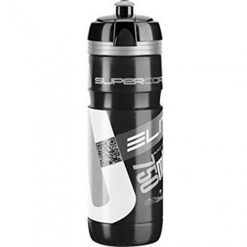 FA003514220 Elite Maxi Corsa 750 ml Black‑Silver Water Bottle