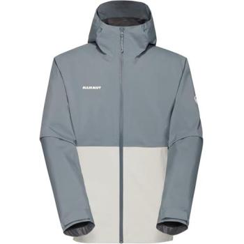 Mammut Lightweight Linard Light Hardshell with Hood – Strata/Silver Sage XXL (Men)