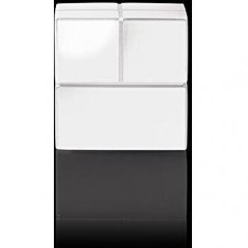 Weißes SuperDym‑Aluminiummagnete (GL723) – 2er‑Pack, 2×2×2 cm