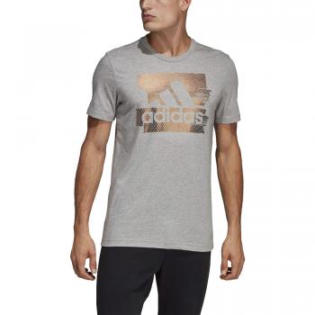 Adidas T-Shirt Homme MH BOS Foil, Gris Moyen, S