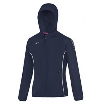 Mizuno Damen Nagasaki Micro Jacke L Weiß/Marineblau