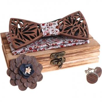 Mariposa Hueca Boda – Pajarita de Madera