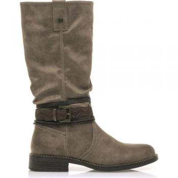 Botas de Mujer Mustang en Cuero Marrón