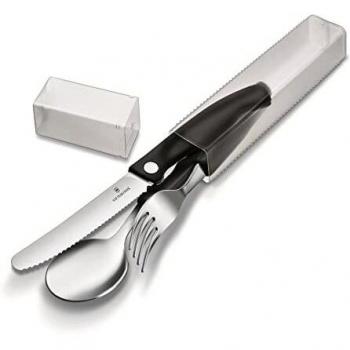 Victorinox 3-Piece Swiss Classic Black Knife Set