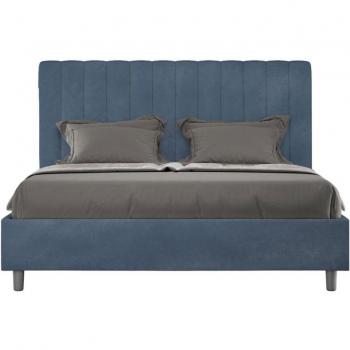 Cama Azul Acolchada Agueda 140x200 sin soporte