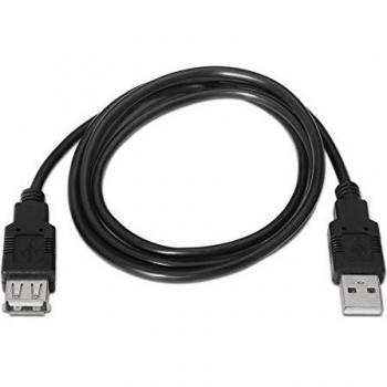 Cable Alargador USB 2.0 Nanocable 10.01.0202-BK/ USB Macho