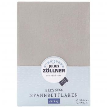 Jersey Lenzuolo con angoli taupe 70 x 140 cm