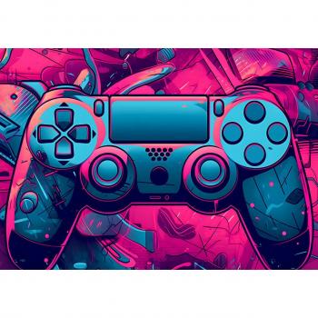 Trompe l'Oeil Enfantin Manette de Jeu 312x219 cm