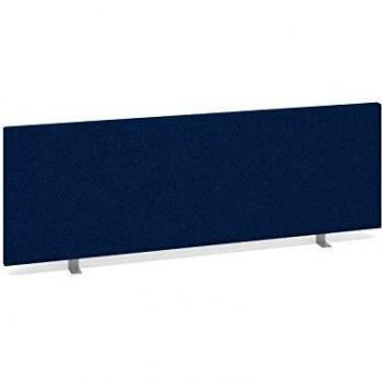 Dams International Desktop Straight Screens ES1200S-B Fabric Wrapped 1200 x 30 x 400 mm Blue