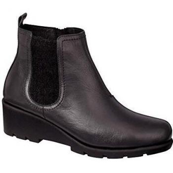 Scholl Carol Stivaletti in Pelle, Grigio Scuro, 36 EU
