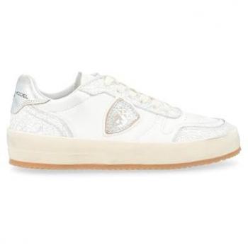 Baskets Philippe VNLD WM01 Luxe Métallique Blanc
