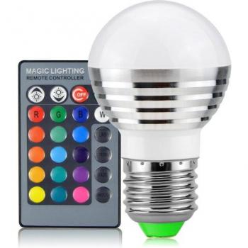 RGBW E27 LED Bulb with Bluetooth App and Remote Control