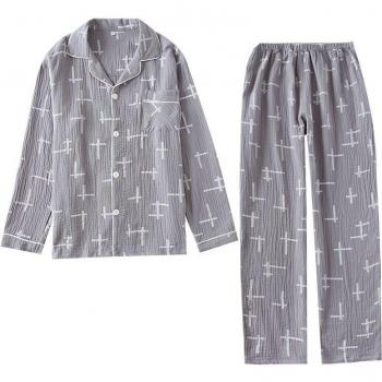 Men's Loose Fit Gauze Pajama Set