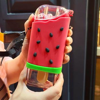 Portable Leakproof Donut Ice Cream Water Bottle