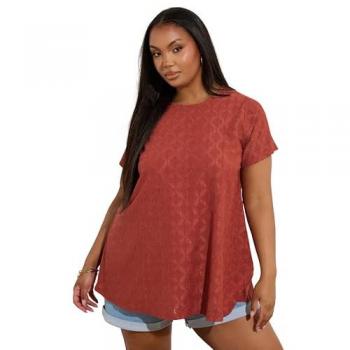 Yours – Plus Size Oberteil mit Lochstickerei