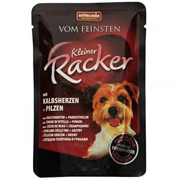 Animonda Hundefutter Kleine Racker Kalbherz mit Pilzen 85g