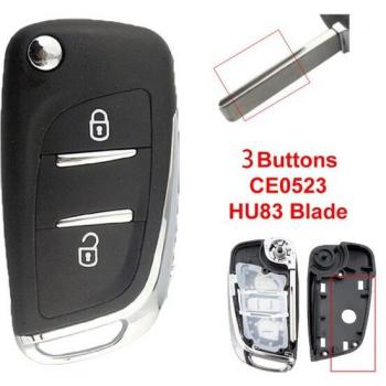 OkeyTech Modified Remote Flip Key Shell for Peugeot 4007