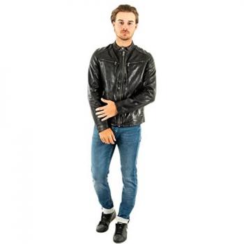 Veste Daytona 73 Gafino en cuir noir