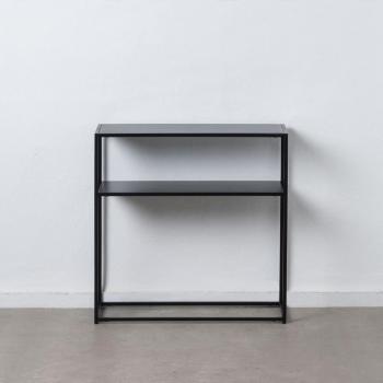TV-Möbel aus schwarzem Stahl 80 x 30 x 81 cm