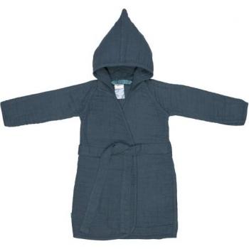 Peignoir en mousseline bleu marine pour enfant 12-18 mois LÄSSIG