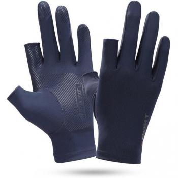 Breathable Outdoor Fishing Gloves Two Finger Cut with Sun Protection