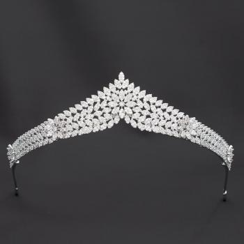 Cubic Zirconia Wedding Hair Tiara