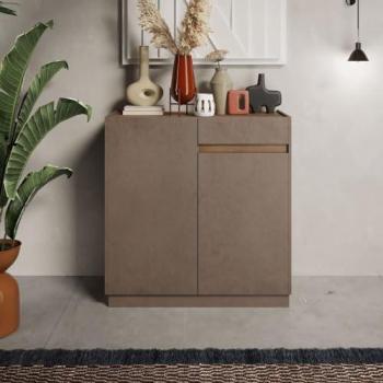 Buffet Utopia in bronzo e rovere