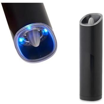 Macinino Elettrico Luce LED Ceramica Nero Acciaio ABS (5,2 x 20,3 x 5,2 cm)