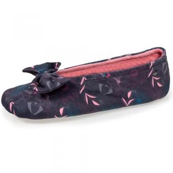 Isotoner Ballerine luxe semelle cuir gris