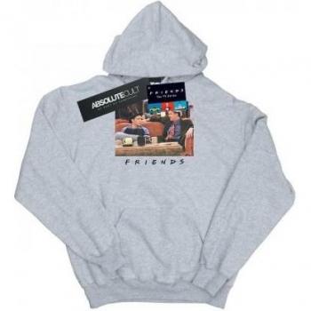 Friends Mens Joey And Chandler Hats Hoodie L black