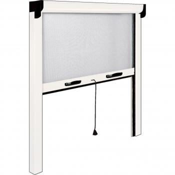 Zanzariera Bianca Opera 80x160 CM – Avvolgibile a Molla per Finestra e Balcone