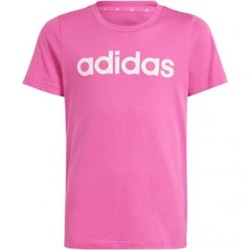 Camiseta Adidas Linear Rosa Chicas Manga Corta
