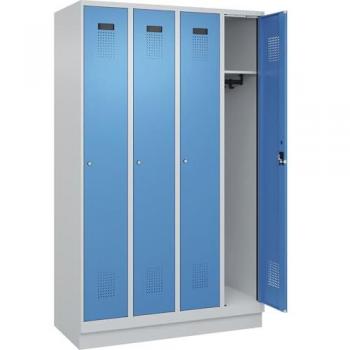 Système Möbelsysteme C+P : Garderobekast Evolo Plus – 4 compartiments – bleu clair
