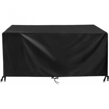 Housse imperméable pour table de jardin 150x90x80 cm – Noir, protection contre les intempéries
