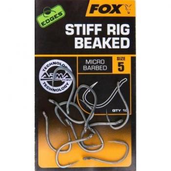 Hameçon à œillet Fox Edges Rig Stiff Beak – Taille 5, carnassier surf