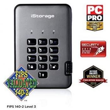 IStorage diskAshur PRO2 256-bit 128GB secure encrypted solid-state drive