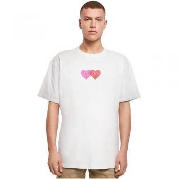 Two Hearts Heavy Oversized Shirt für Männer – Merchcode, Größe 3XL, Farbe Weiß