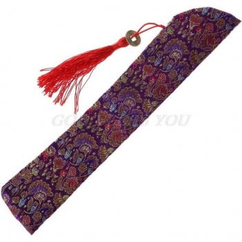 Folding Silk Hand Fan Protector Pouch