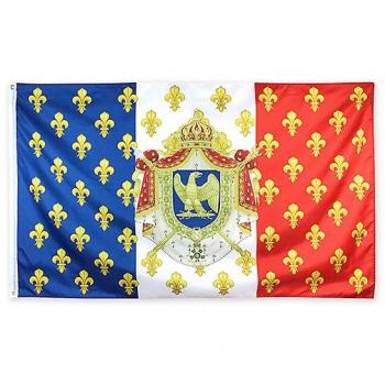 Grand drapeau de France avec dimensions standard et personnalisable