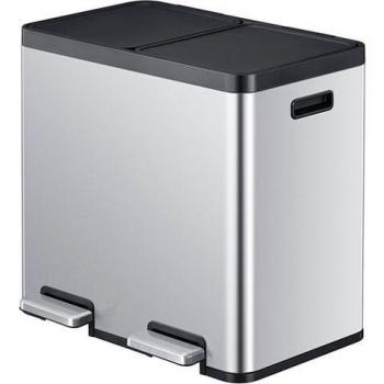 EKO Pattumiera a pedale 44 l in acciaio inox