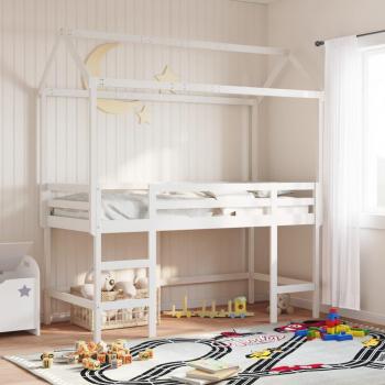 VidaXL Loft Bed w/ Ladder & Roof
