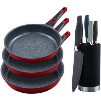 KING Moonscape Pfannen-Set, 3er Set mit abnehmbarem Griff