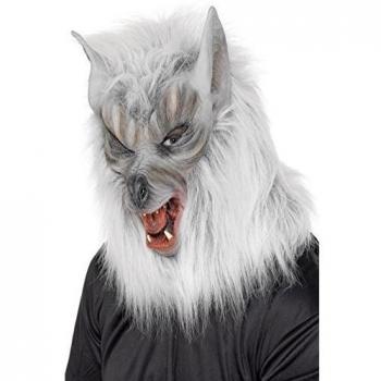 Overhead Wolf Mask – Grey Latex