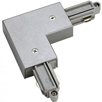 Raccord d'angle 90° pour rail 1 allumage 230 V gris argent