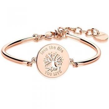 Bracciale ALBERO DELLA VITA BROSWAY in acciaio 316L rosato