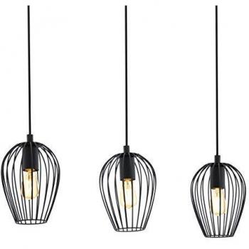 Netlighting Newtown 3 Lamp Straight Bar Pendant Ceiling Light